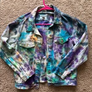 Tie Dyed Jean Jacket